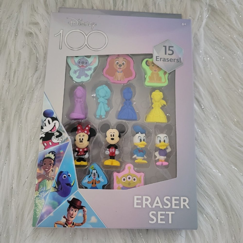Disney100 15 Piece Eraser Set